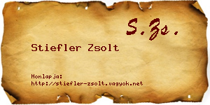 Stiefler Zsolt névjegykártya